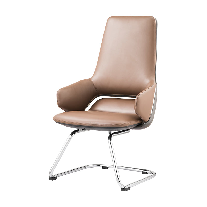 Modern Leather Managers Chair No Arm Executive Chair for Office