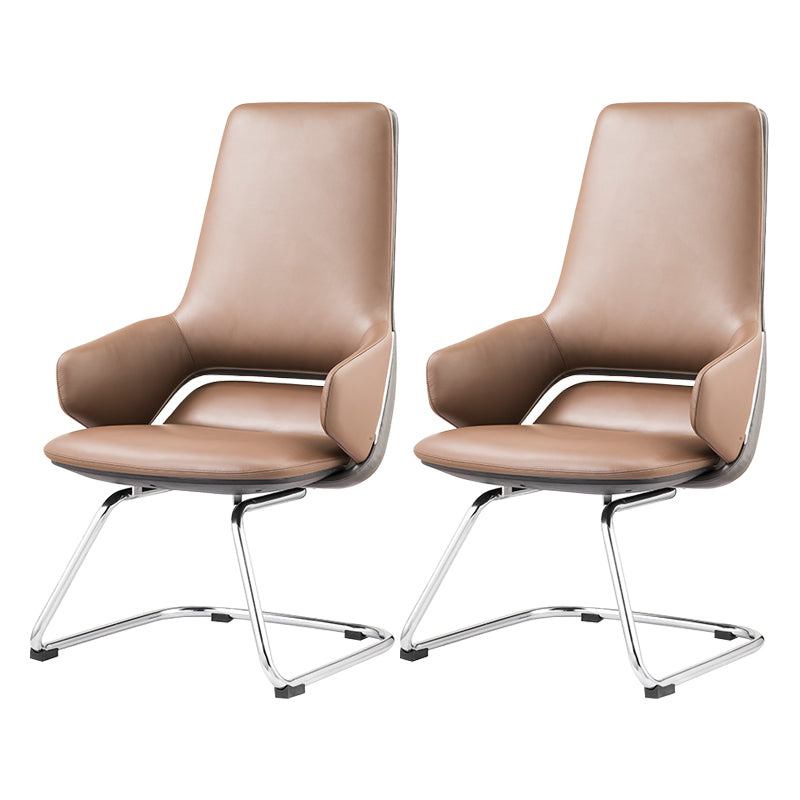 Modern Leather Managers Chair No Arm Executive Chair for Office