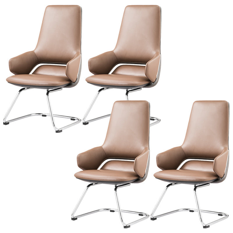 Modern Leather Managers Chair No Arm Executive Chair for Office