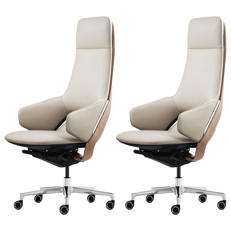 Modern Leather Managers Chair No Arm Executive Chair for Office