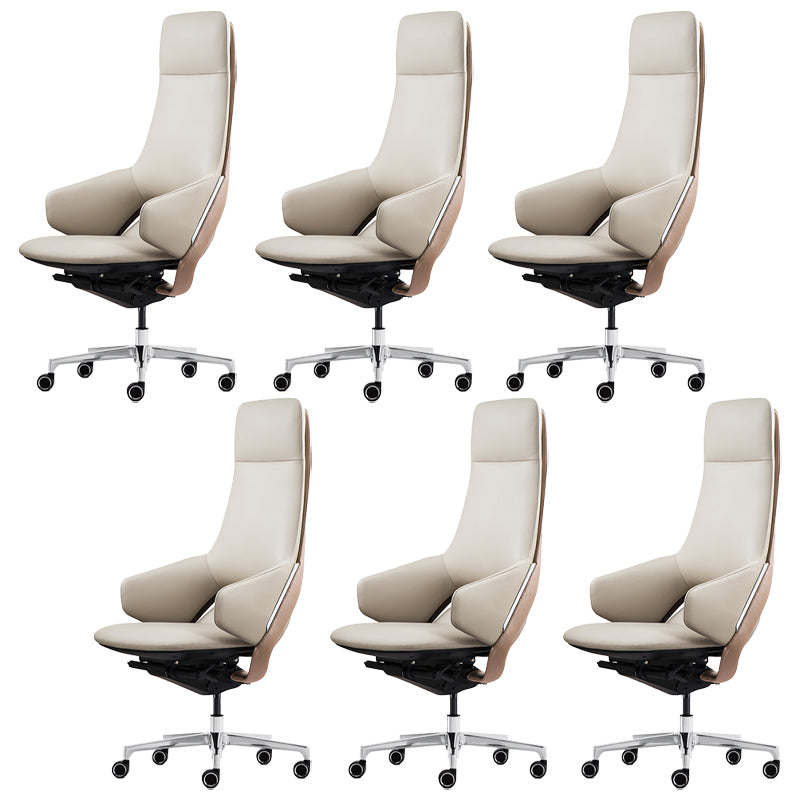 Modern Leather Managers Chair No Arm Executive Chair for Office