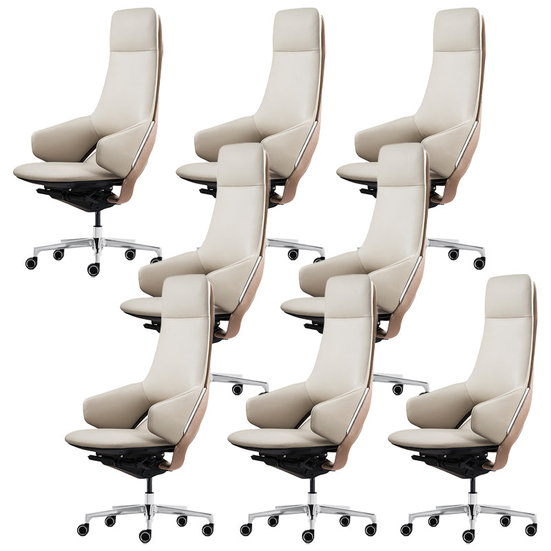 Modern Leather Managers Chair No Arm Executive Chair for Office