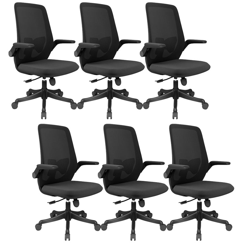 Modern Office Chair Tilt Mechanism Padded Arms Desk Chair with Wheels