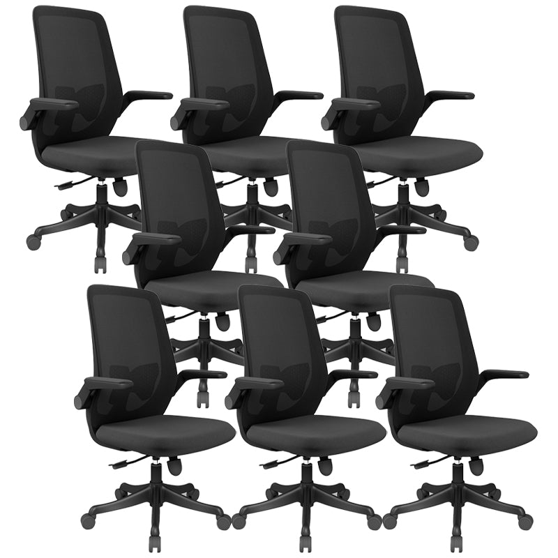 Modern Office Chair Tilt Mechanism Padded Arms Desk Chair with Wheels