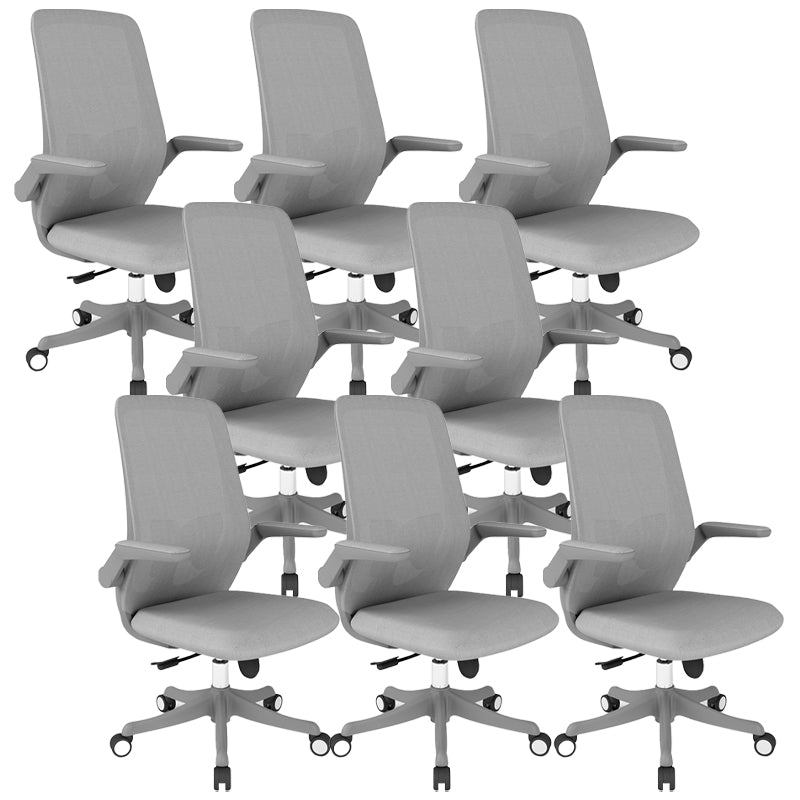 Modern Office Chair Tilt Mechanism Padded Arms Desk Chair with Wheels