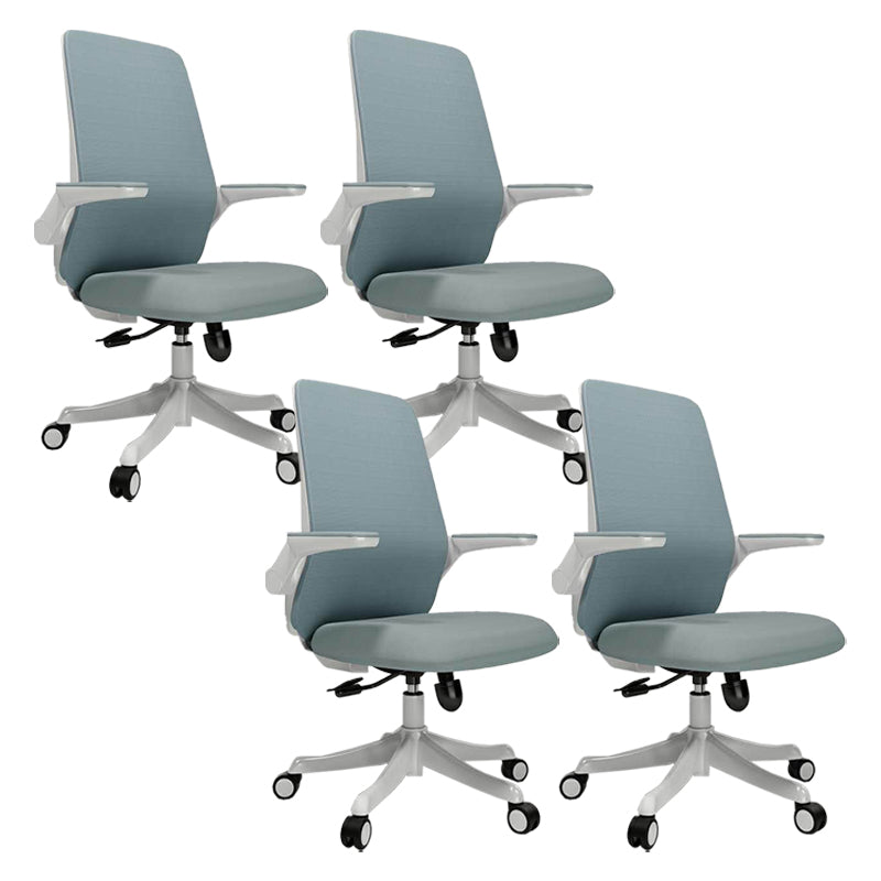 Modern Office Chair Tilt Mechanism Padded Arms Desk Chair with Wheels