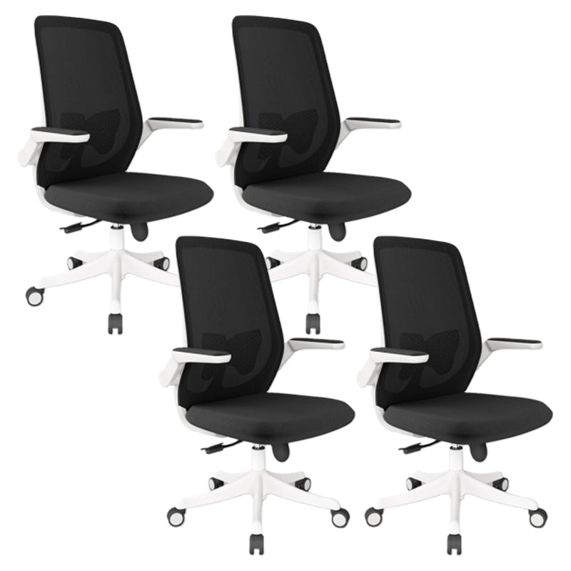 Modern Office Chair Tilt Mechanism Padded Arms Desk Chair with Wheels