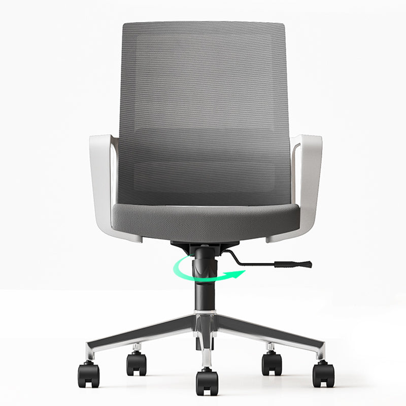 Modern Fixed Arms Conference Chair Mesh Seat and Back Chair for Office