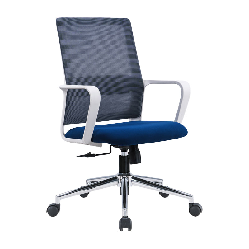 Modern Fixed Arms Conference Chair Mesh Seat and Back Chair for Office