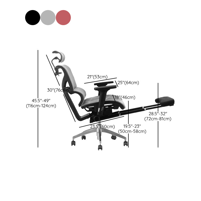 Modern Desk Chair Mesh Computer Chair High-Back Adjustable Chair with Wheels