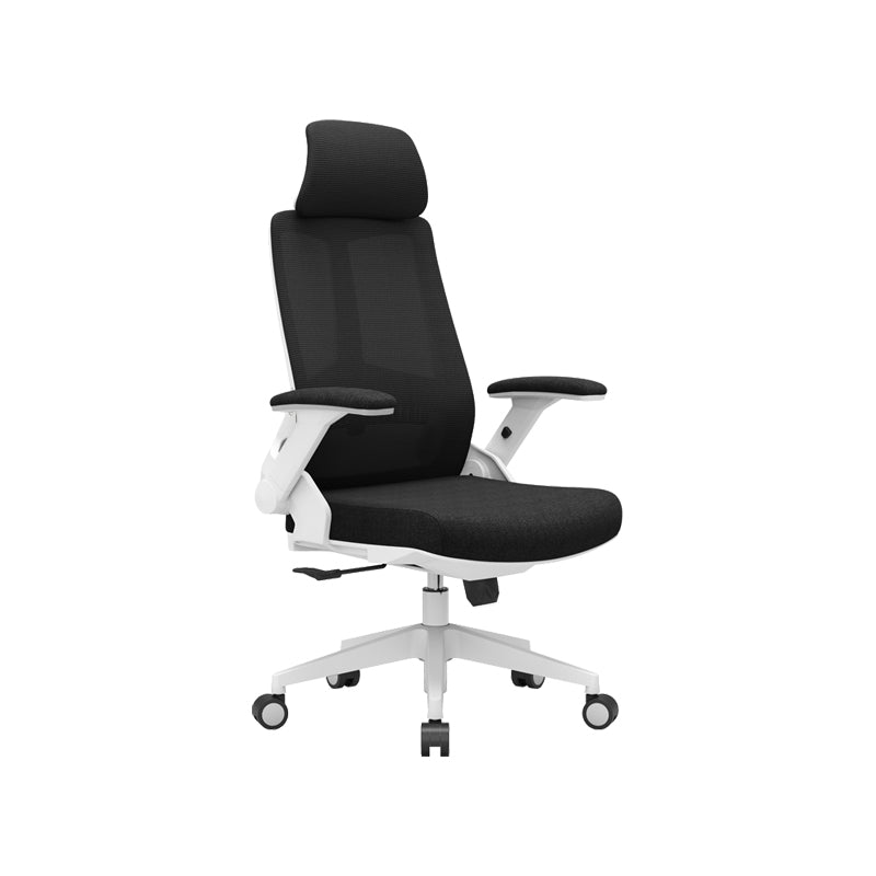 Modern Padded Arms Desk Chair Adjustable Seat Height Office Chair with Wheels