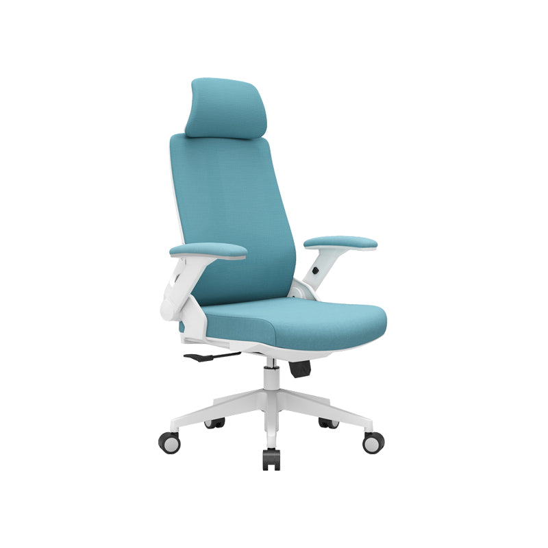 Modern Padded Arms Desk Chair Adjustable Seat Height Office Chair with Wheels