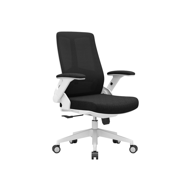 Modern Padded Arms Desk Chair Adjustable Seat Height Office Chair with Wheels