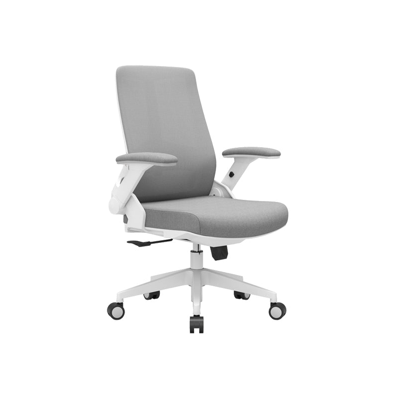 Modern Padded Arms Desk Chair Adjustable Seat Height Office Chair with Wheels