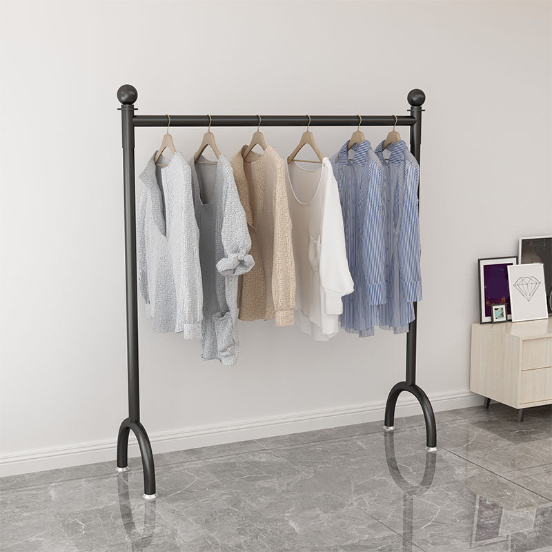 Modern Style Black Coat Rack Metal Frame Coat Hanger for Bedroom