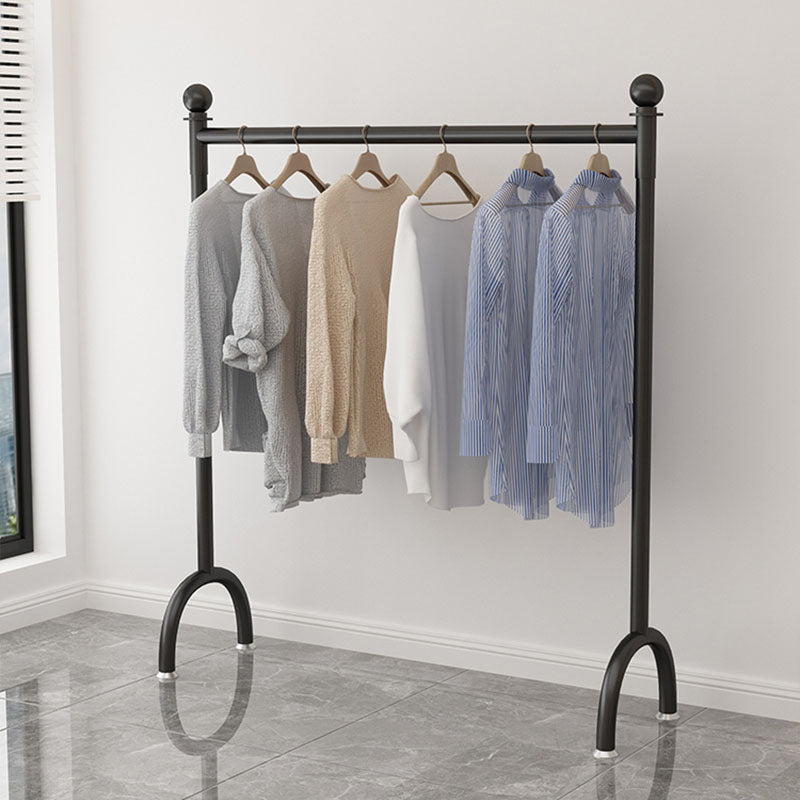 Modern Style Black Coat Rack Metal Frame Coat Hanger for Bedroom