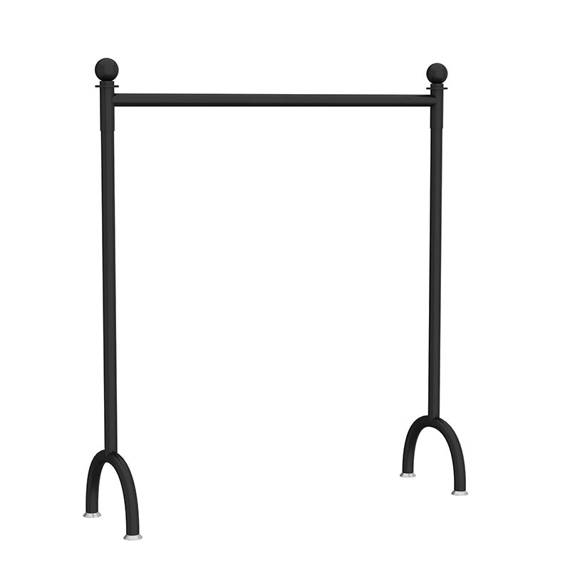 Modern Style Black Coat Rack Metal Frame Coat Hanger for Bedroom