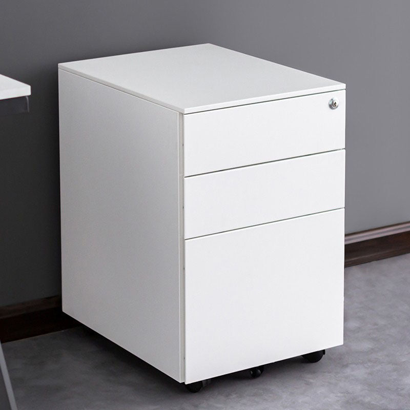 Modern Filing Cabinet Drawers Storage Metal File Cabinet with Castors for Home Office