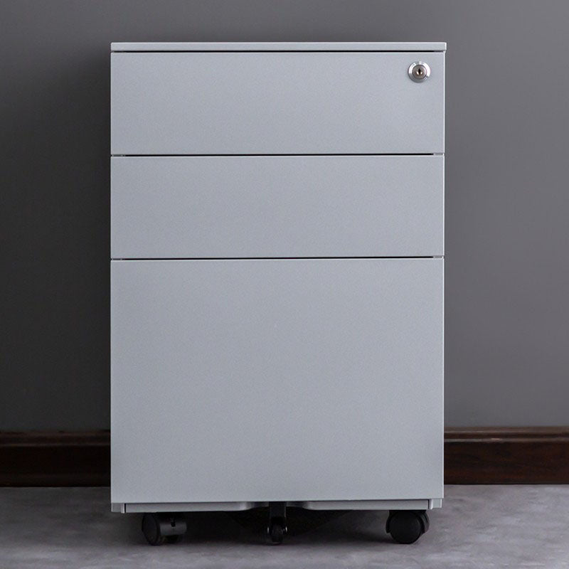 Modern Filing Cabinet Drawers Storage Metal File Cabinet with Castors for Home Office