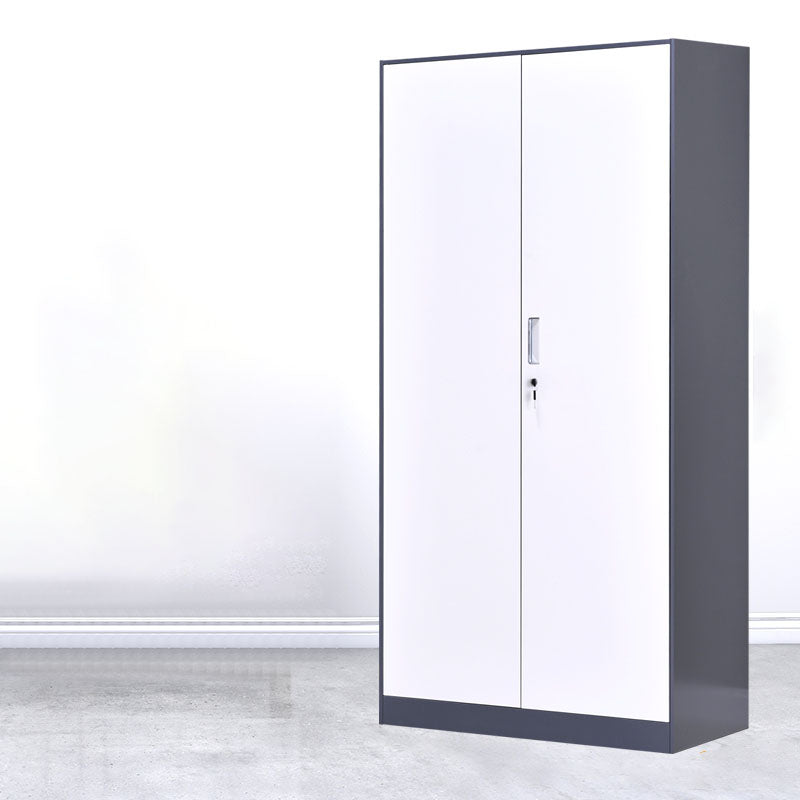 Contemporary File Cabinet Steel Frame Vertical File Cabinet with Key Lock