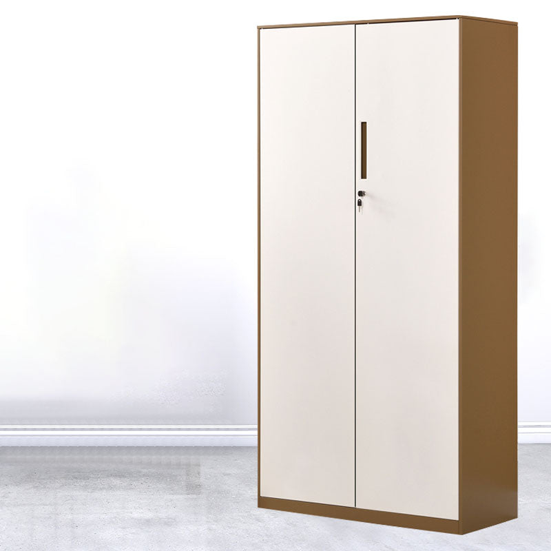 Contemporary File Cabinet Steel Frame Vertical File Cabinet with Key Lock