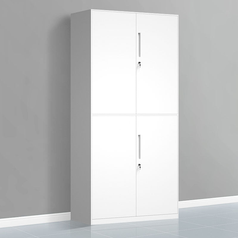 Contemporary File Cabinet Metal Frame Fireproof Vertical Filing Cabinet with Key Lock