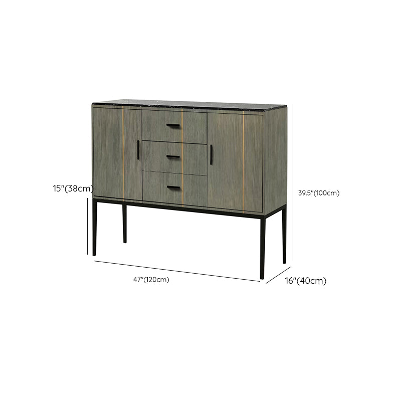 Engineered Wood Buffet Server Modern Buffet Sideboard for Kitchen