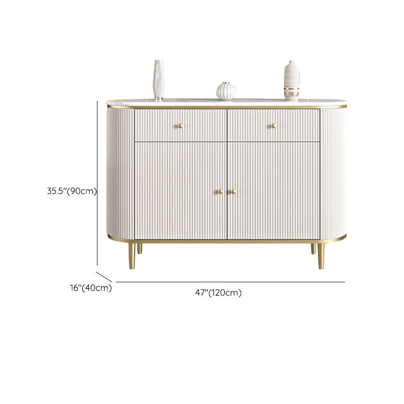 Contemporary Sideboard Cabinet White Sideboard Table with Drawers