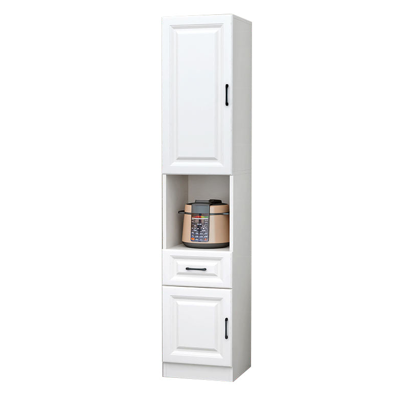 Glam Style Dinner Server Engineered Wood Server with Open Storage