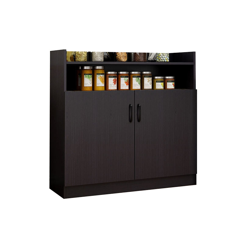 Open Storage 35"L Server Modern Style Dining Server with 2 Doors