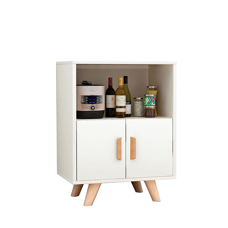 Modern Style Kitchen Server Engineered Wood Server with Wood Legs