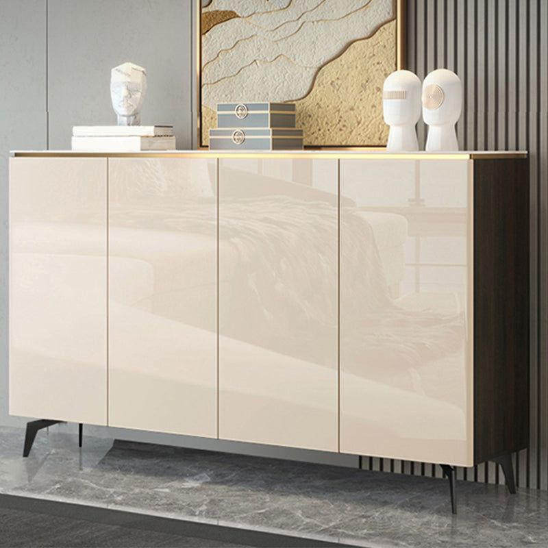 Glam Style Sideboard Cabinet Wood Buffet Sideboard with Cabinets