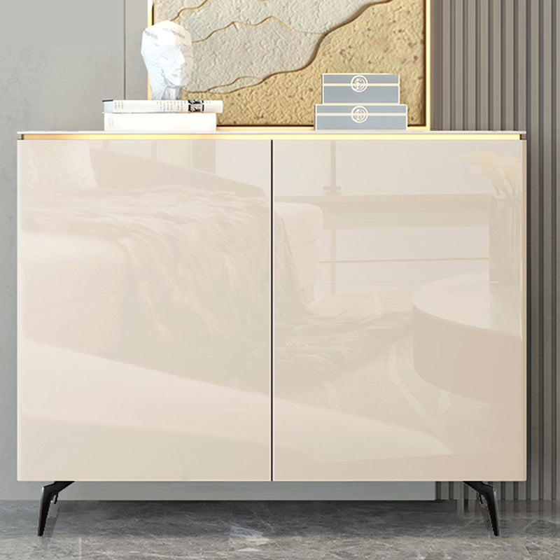 Glam Style Sideboard Cabinet Wood Buffet Sideboard with Cabinets