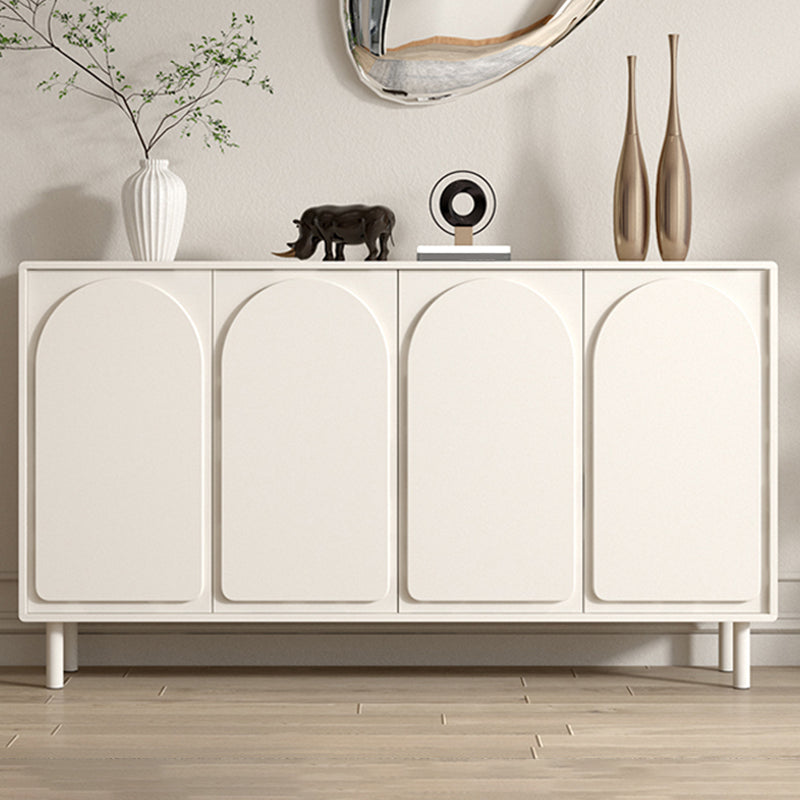 Contemporary Style Buffet Table Wood Sideboard with Cabinets