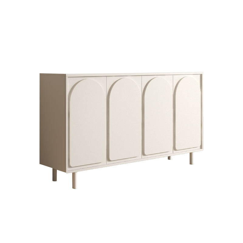 Contemporary Style Buffet Table Wood Sideboard with Cabinets