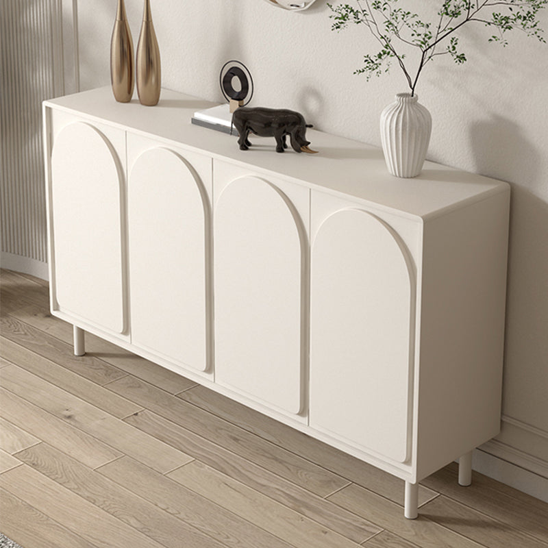 Contemporary Style Buffet Table Wood Sideboard with Cabinets