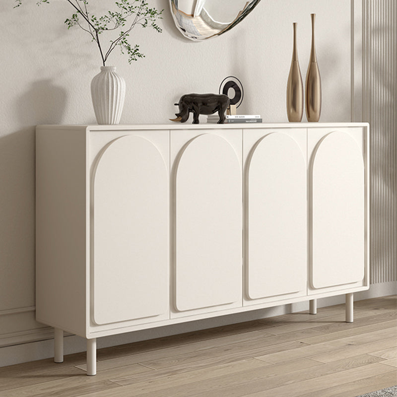 Contemporary Style Buffet Table Wood Sideboard with Cabinets