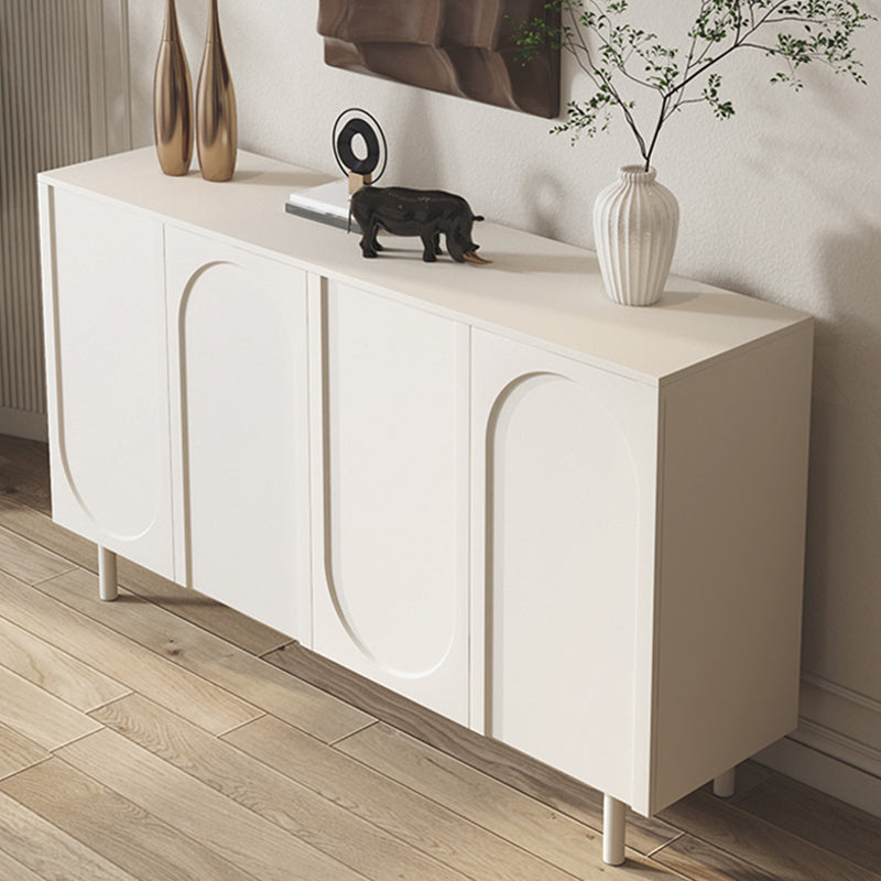 Contemporary Style Sideboard Wood Sideboard Table with Cabinets