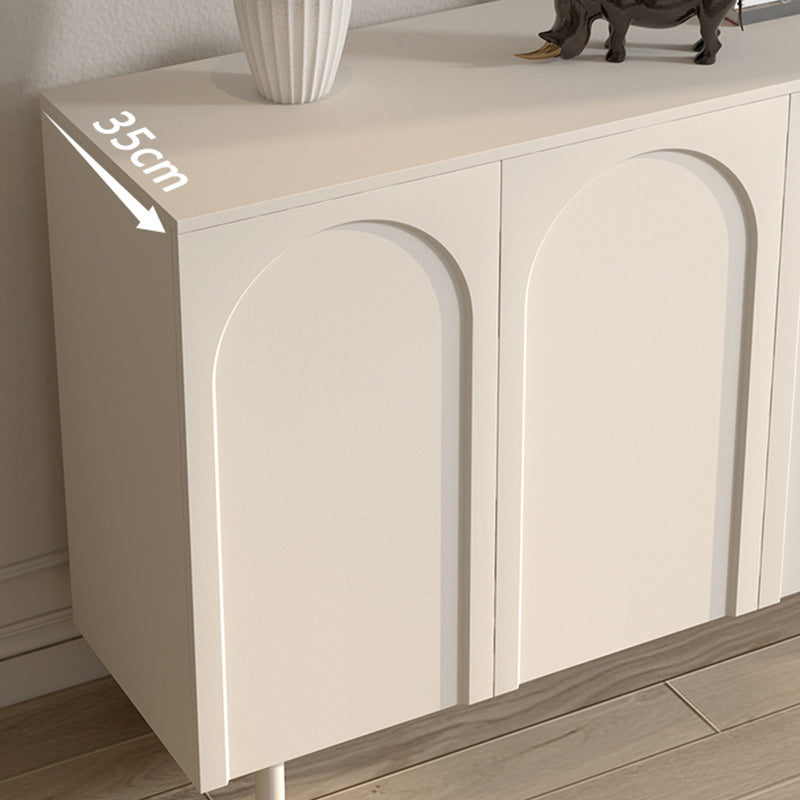 Contemporary Style Sideboard Wood Sideboard Table with Cabinets