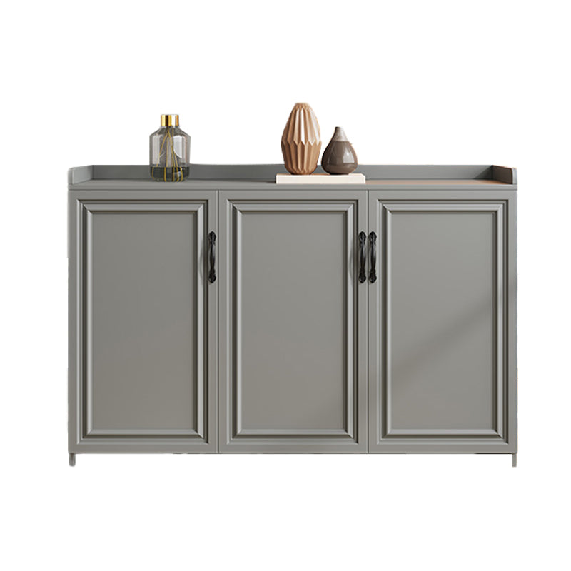 Contemporary Style Buffet Table Wood Side Board with Cabinets