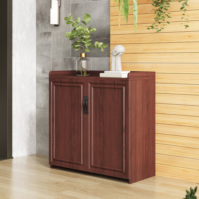 Contemporary Style Buffet Table Wood Side Board with Cabinets