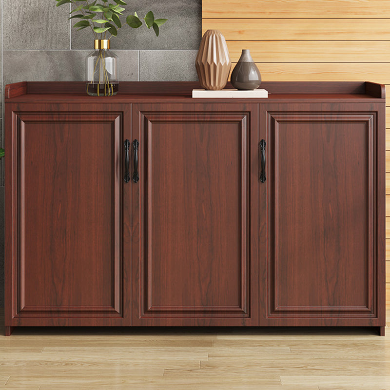 Contemporary Style Buffet Table Wood Side Board with Cabinets