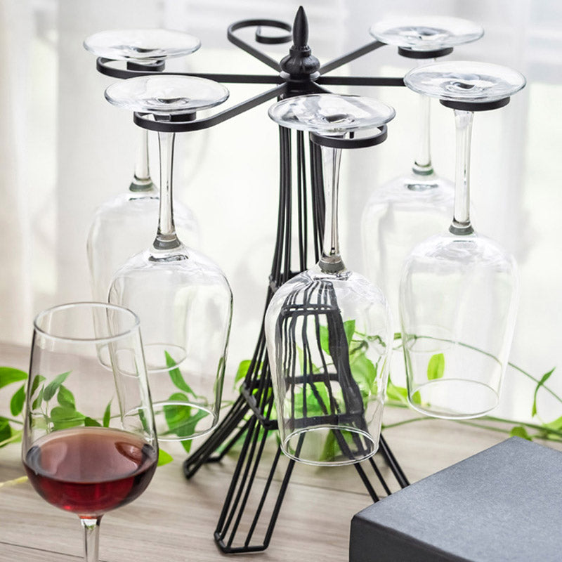 Contemporary Countertop Wine Holder Rack Metal Wine Rack Kit