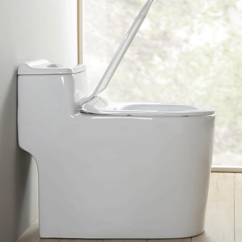 Traditional One Piece Toilet Bowl Floor Mount White Urine Toilet for Bathroom