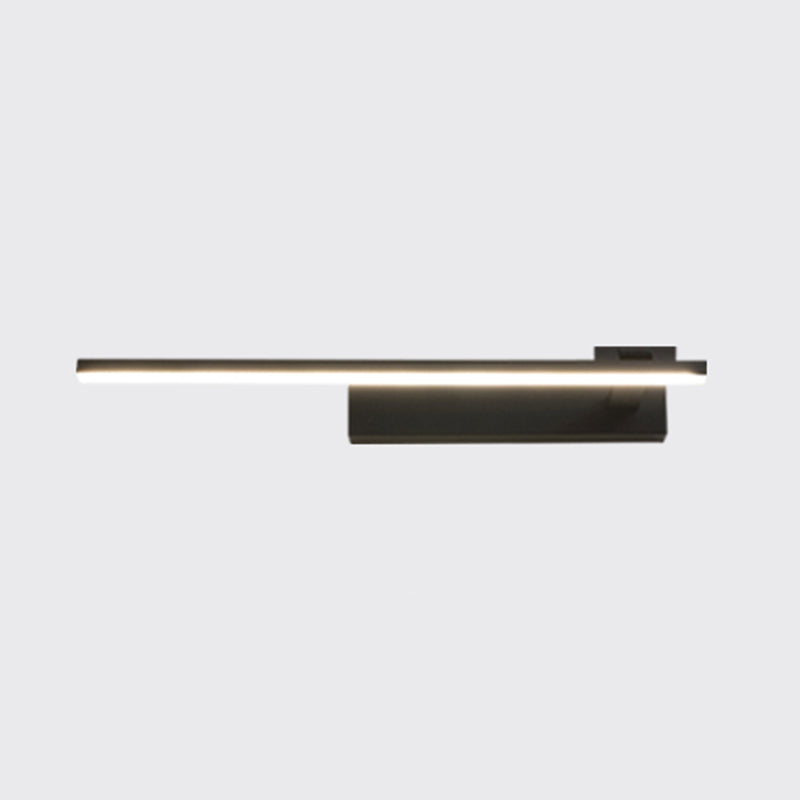 Modern Metal Wall Sconce Linear Shape Vanity Lamp with Acrylic Shade