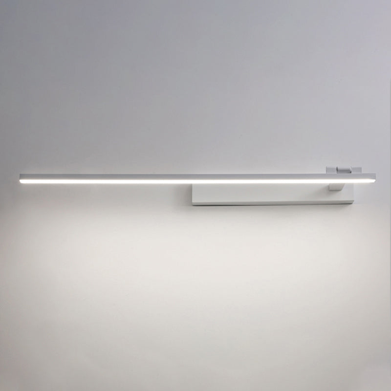 Modern Metal Wall Sconce Linear Shape Vanity Lamp with Acrylic Shade