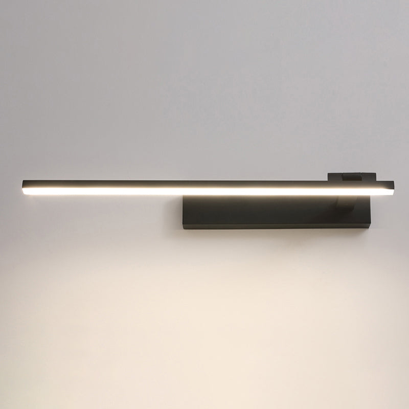 Modern Metal Wall Sconce Linear Shape Vanity Lamp with Acrylic Shade