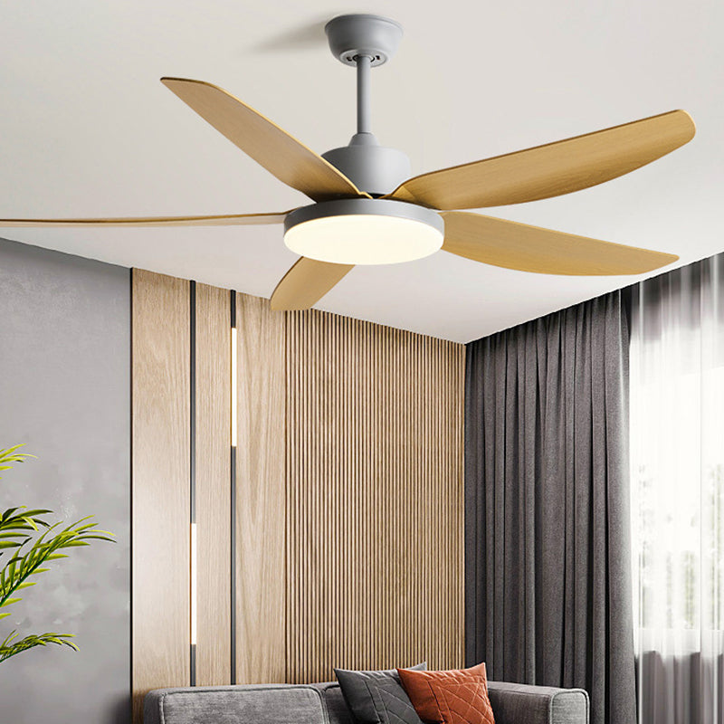 Contemporary Ceiling Fan Light Fixture Macaron LED Ceiling Flush Mount for Bedroom