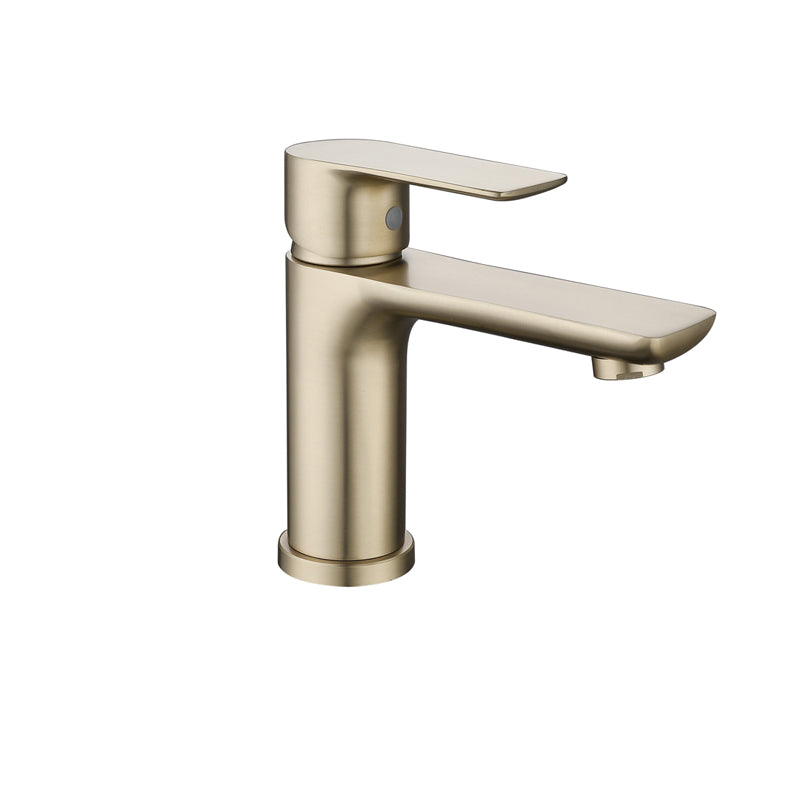 Modern Brass Basin Faucet Single Hole Bathroom Faucet Lever Handle Sink Faucet