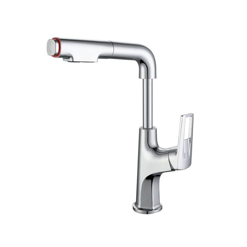 Glam Centerset Faucet One Lever Handle Faucet with Swivel Spout